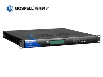 Cina Sistem DTV MPEG-2 QAM Modulator 8 ASI Dengan Multiplexing Scrambling pemasok
